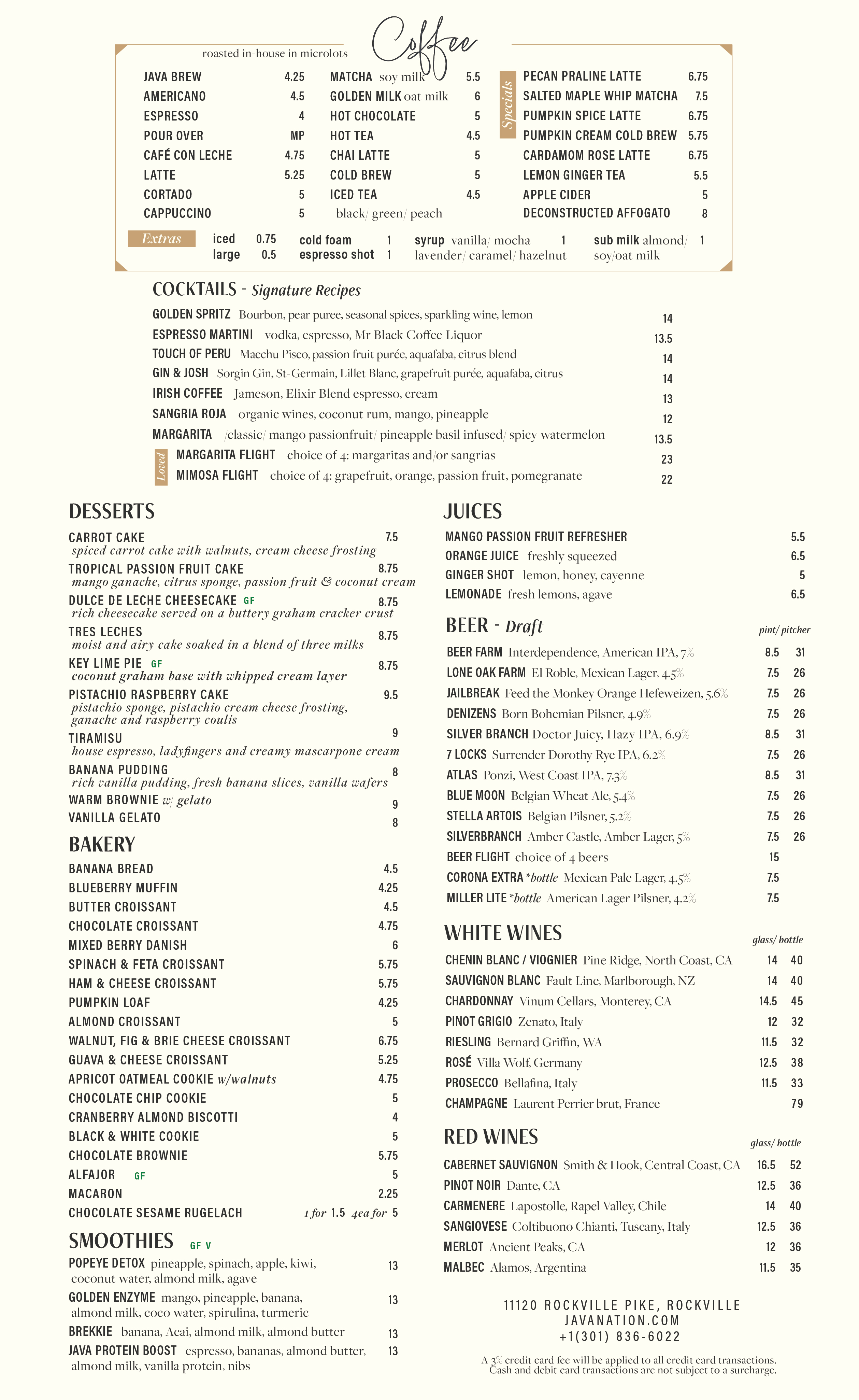 Brunch Menu Page 2